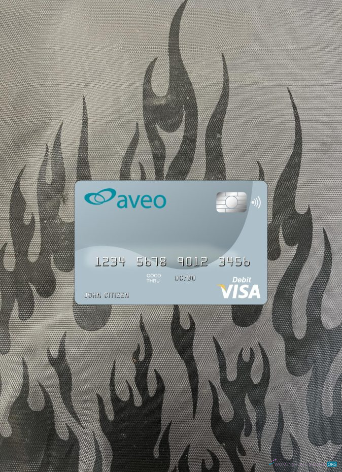 Download Australia Aveo bank visa card photolook front Photoshop template